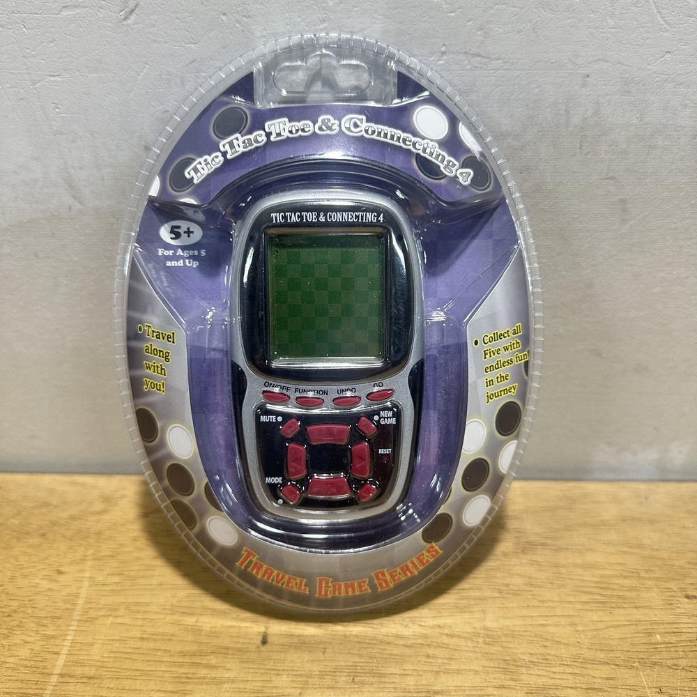 Sakar Travel Game Series Tic Tac Toe & Connecting 4 Handheld Electronic Game New